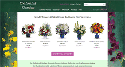 Desktop Screenshot of colonialgardenfloral.com