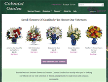Tablet Screenshot of colonialgardenfloral.com